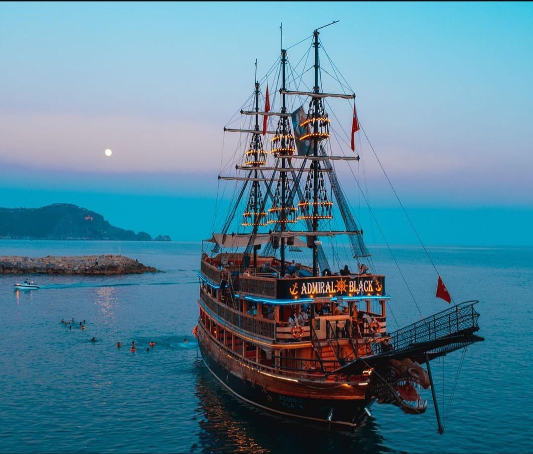 Alanya Pirate Sunset Cruise with Foam Party & Optional Drinks