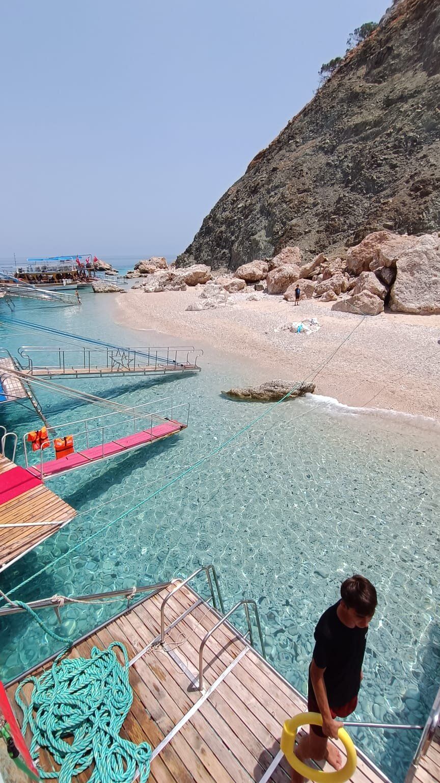 boats on the beach